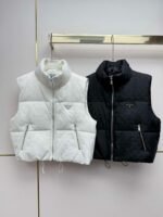 PRADA New autumn/winter down vest/jacket with classic triangular logo embellishment - Image 11