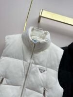 PRADA New autumn/winter down vest/jacket with classic triangular logo embellishment - Image 12