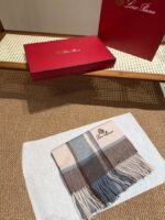 Loro Piana premium cashmere scarf, size: 30 x 180cm - Image 9