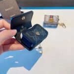 Gucci classic monogram leather earphone cover, keychain, bag charm - Image 4