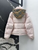 Burberry Autumn/Winter New Collection: Stand-collar hooded checked down jacket. - Image 3