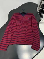 PRADA’s new cotton striped long-sleeved T-shirt is made of soft cotton jersey fabric. - Image 2