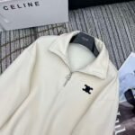 Celine collared sweatshirt and wide-leg pants set with elastic waistband. - Image 10