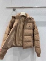 Ralph Lauren Fall/Winter New Arrival: Vintage Style Wool Cable Knit Down Jacket with Hood - Image 13