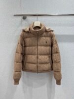 Ralph Lauren Fall/Winter New Arrival: Vintage Style Wool Cable Knit Down Jacket with Hood