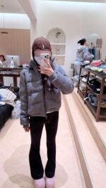 Ralph Lauren Fall/Winter New Arrival: Vintage Style Wool Cable Knit Down Jacket with Hood - Image 3