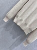 Brunello Cucinelli Early Spring New Arrival: Half-zip Collar Tencel Wool Knit Sweater - Image 12