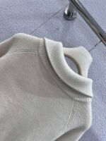 Brunello Cucinelli Early Spring New Arrival: Half-zip Collar Tencel Wool Knit Sweater - Image 6