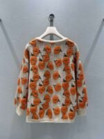 Chanel 2026 Early Spring Collection Orange Floral Cardigan Sweater - Image 11