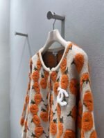 Chanel 2026 Early Spring Collection Orange Floral Cardigan Sweater - Image 9