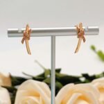 Tiffany’s latest rose gold diamond-encrusted rope knot earrings