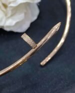 Cartier Nail Collar, high-end version with diamonds at both ends. - Image 4