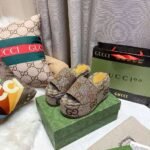 GUCCI high-heeled slippers sole thickness 11cm