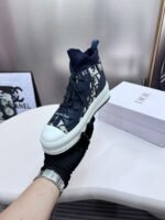 Dior OBLIQUE perforated knit high-top sneakers - Image 8