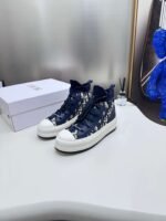 Dior OBLIQUE perforated knit high-top sneakers - Image 7