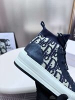 Dior OBLIQUE perforated knit high-top sneakers - Image 3