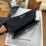 Hermès Kelly Depeches 25cm Epsom Silver Buckle Black 1: 1. Advanced version handmade - Image 4