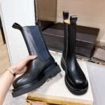 Bottega Veneta platform ankle boots calfskin upper high quality version