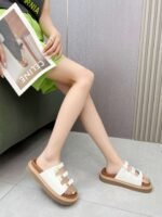 Celine 2025 new Arc de Triomphe logo slippers - Image 4