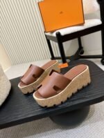 Hermès high-heeled slippers H-shaped upper - Image 10