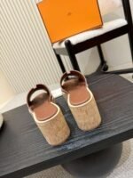 Hermès high-heeled slippers H-shaped upper - Image 9