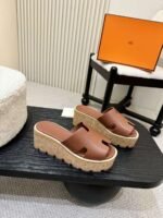 Hermès high-heeled slippers H-shaped upper - Image 8