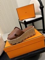 Hermès high-heeled slippers H-shaped upper - Image 3