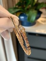 Bulgari snake bracelet with diamonds at the head and tail suitable for wrists 16, 17, 18 - Image 7