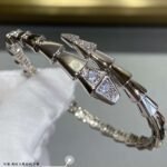 Bulgari snake bracelet with diamonds at the head and tail suitable for wrists 16, 17, 18 - Image 3