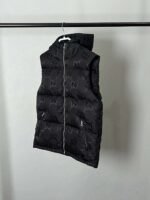 GUCCI Black Hooded Down Vest - Image 8