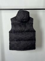 GUCCI Black Hooded Down Vest - Image 5