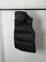 GUCCI Black Hooded Down Vest - Image 4