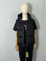 GUCCI Black Hooded Down Vest - Image 3