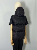 GUCCI Black Hooded Down Vest - Image 2