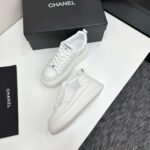 Chanel’s new platform sneakers feature a breathable mesh design