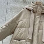 Loro Piana 2025 Winter Double-faced Cashmere Patchwork Design Down Jacket High-quality Clothing - Image 3
