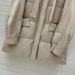 Loro Piana 2025 Winter Double-faced Cashmere Patchwork Design Down Jacket High-quality Clothing - Image 2