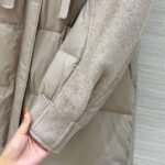 Loro Piana 2025 Winter Double-faced Cashmere Patchwork Design Down Jacket High-quality Clothing - Image 5