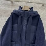 Loro Piana 2025 Winter Double-faced Cashmere Patchwork Design Down Jacket High-quality Clothing - Image 8