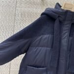 Loro Piana 2025 Winter Double-faced Cashmere Patchwork Design Down Jacket High-quality Clothing - Image 7