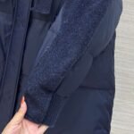 Loro Piana 2025 Winter Double-faced Cashmere Patchwork Design Down Jacket High-quality Clothing - Image 5