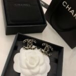Chanel Double C Leather Earrings Premium Edition - Image 7