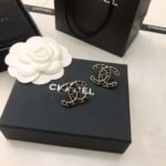 Chanel Double C Leather Earrings Premium Edition - Image 3