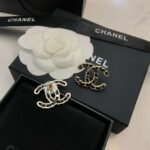 Chanel Double C Leather Earrings Premium Edition