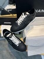 Chanel new 2025 casual shoes are made of calfskin material and are high-end