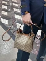 GUCCI bucket bag 20.5*18*11.5CM premium version - Image 3