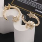 Chanel light gold earrings - Image 9