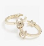 Chanel light gold earrings - Image 6