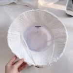 jacquemus raw edge drawstring bucket hat - Image 4