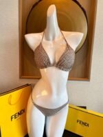 Fend new SKIMS collaboration custom double-sided bikini swimsuit